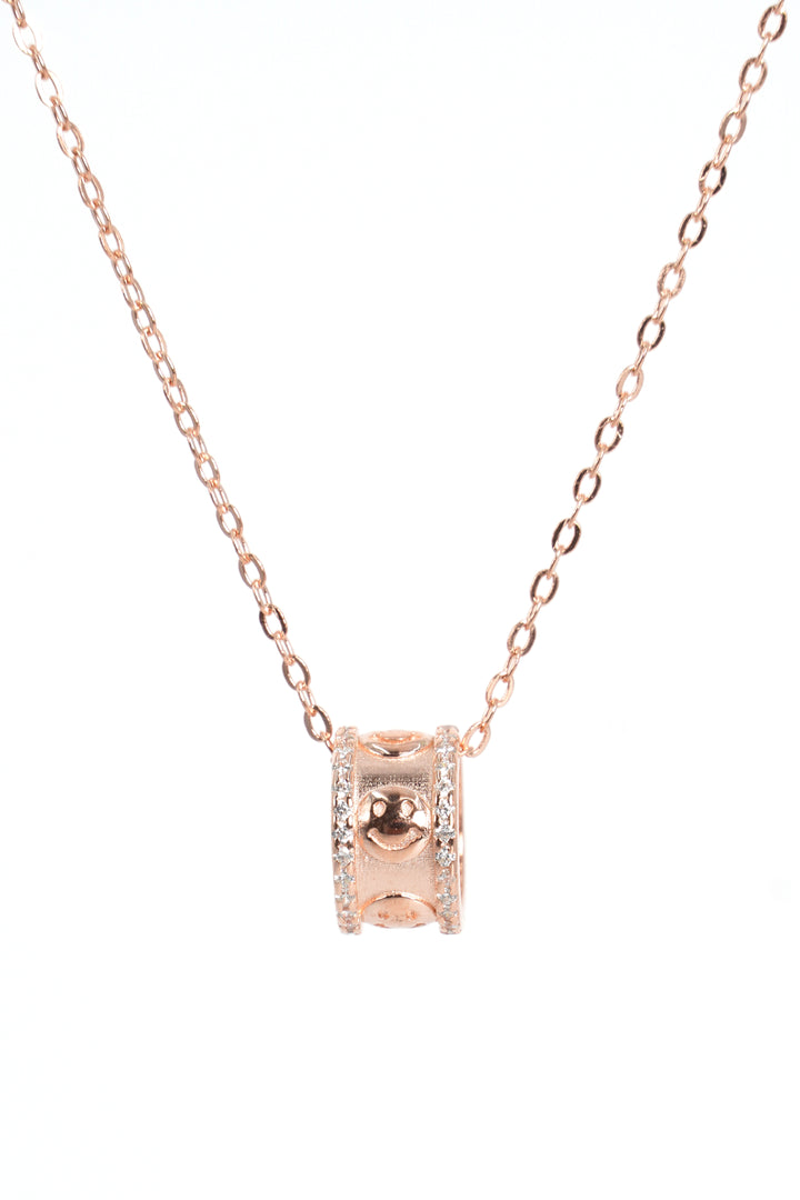 925 BEAUTIFUL ELAN PENDENT WITH ROSE GOLD CHAIN