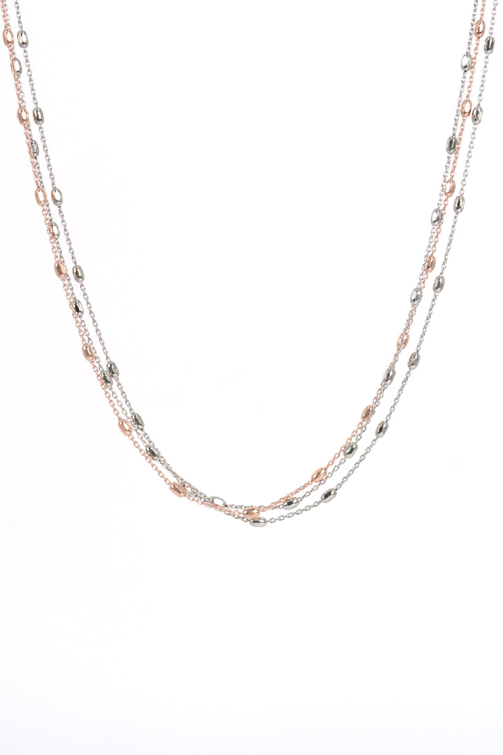 925 CUBIC ZIRCONIA ROSE GOLD CHAIN