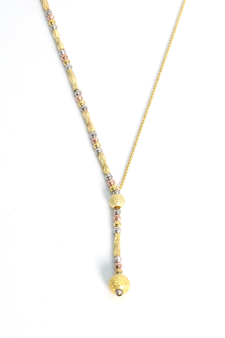 925 GOLD PLATED BEADS WITH CHAIN