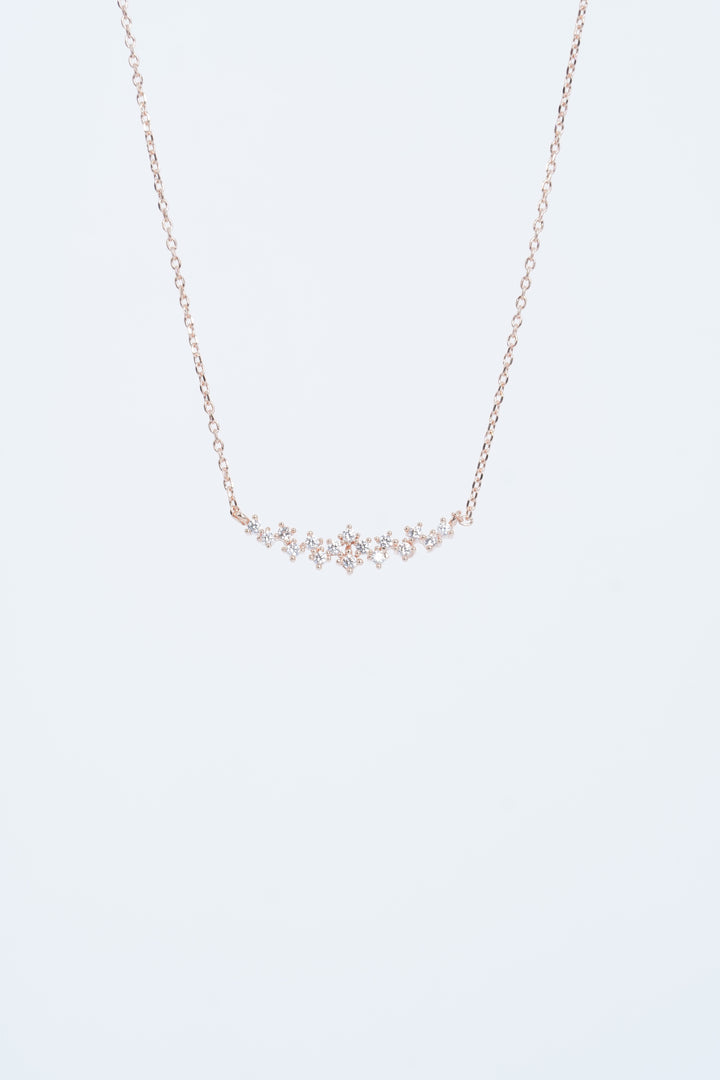 925 SILVER ROSE GOLD PLATED ZIRCON WREATH CHAIN