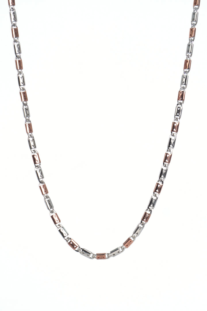 925 SILVER TWO TONE CHARM CHAIN