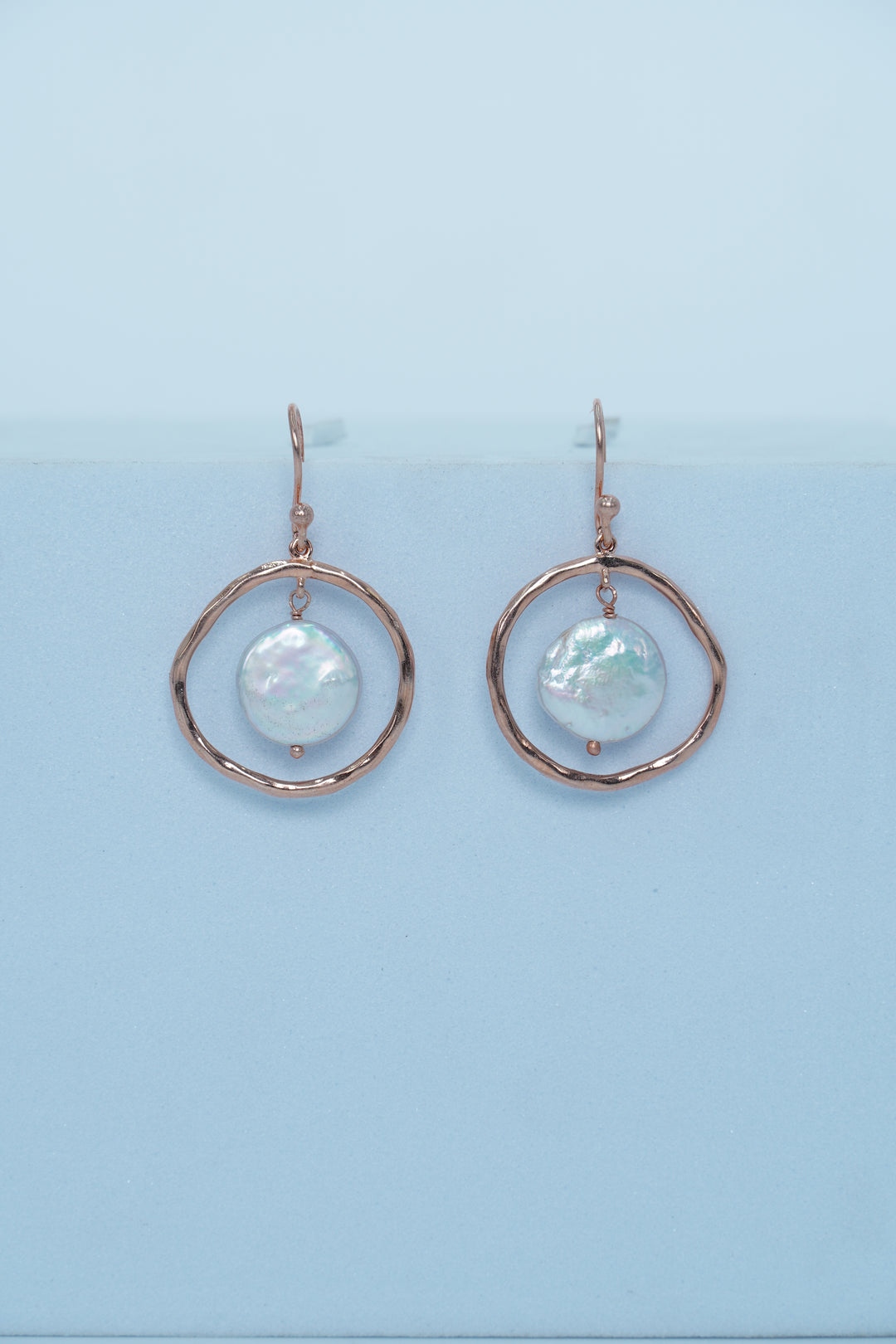 925 ROSE GOLD PLATED DROP EARRINGS