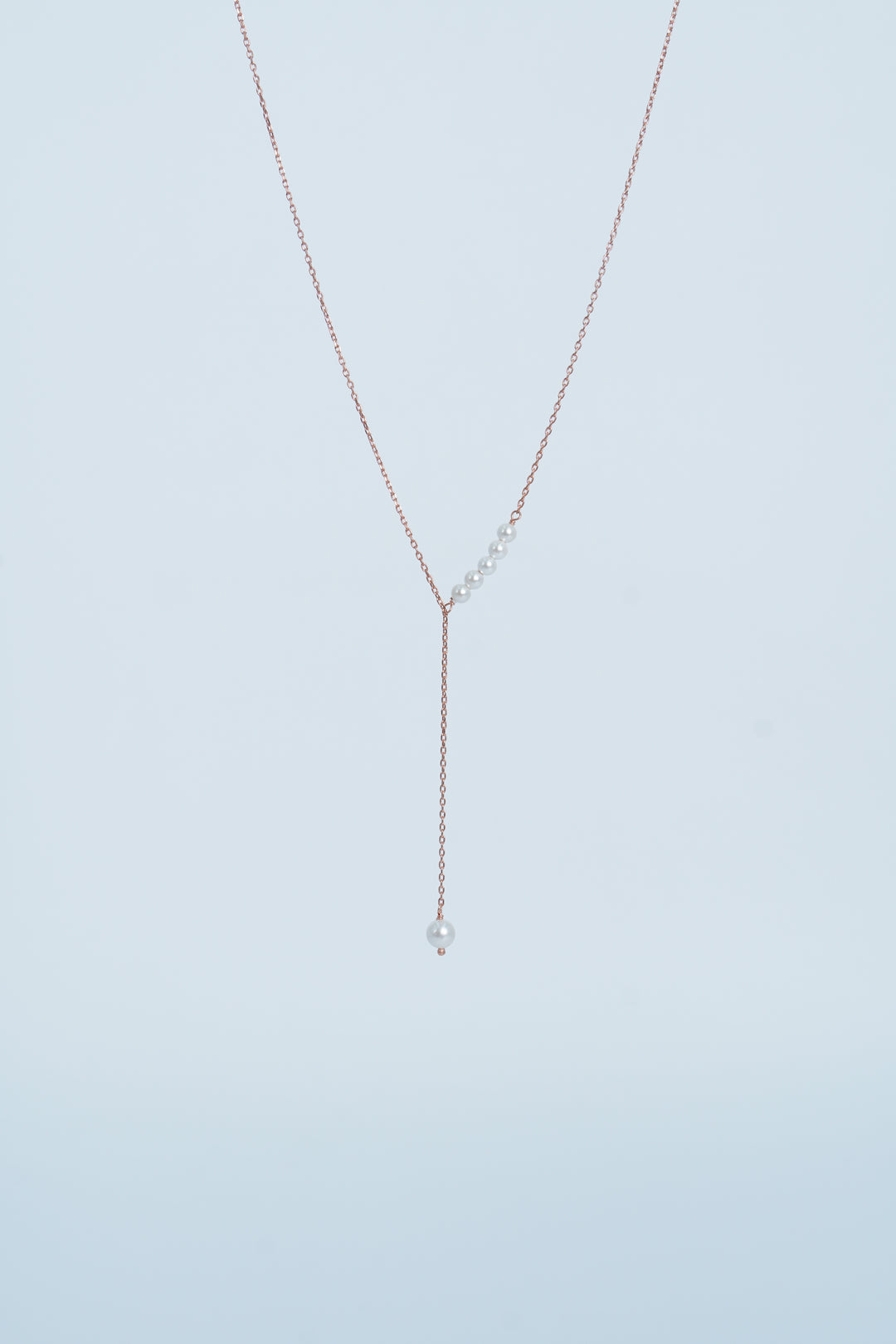 925 ROSE GOLD PLATED  PEARL CHAIN