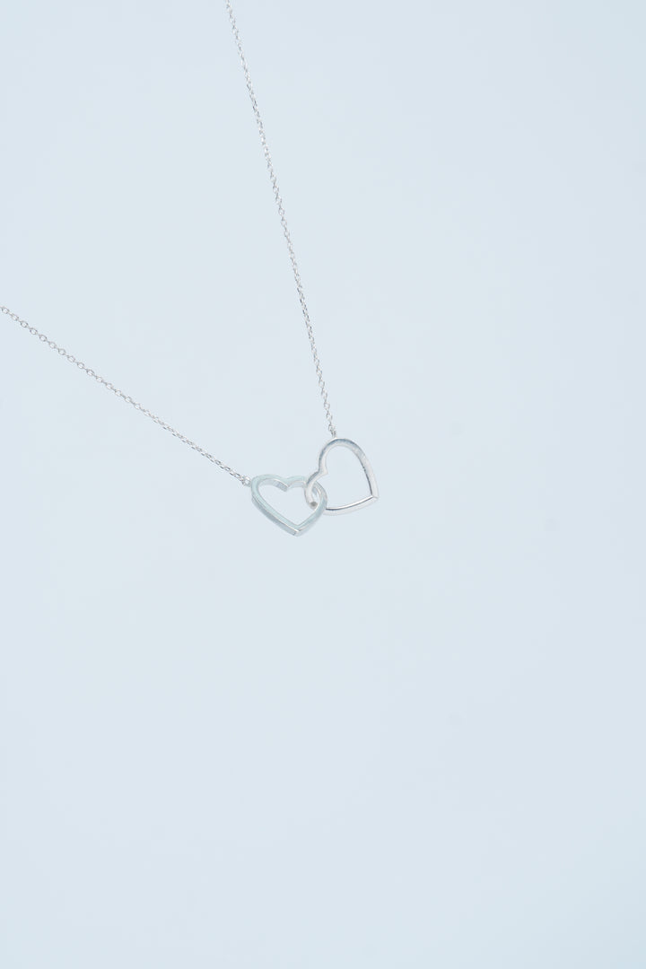 925 SILVER CHAIN WITH TWO HEARTS