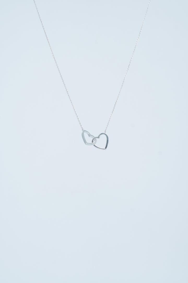 925 SILVER CHAIN WITH TWO HEARTS