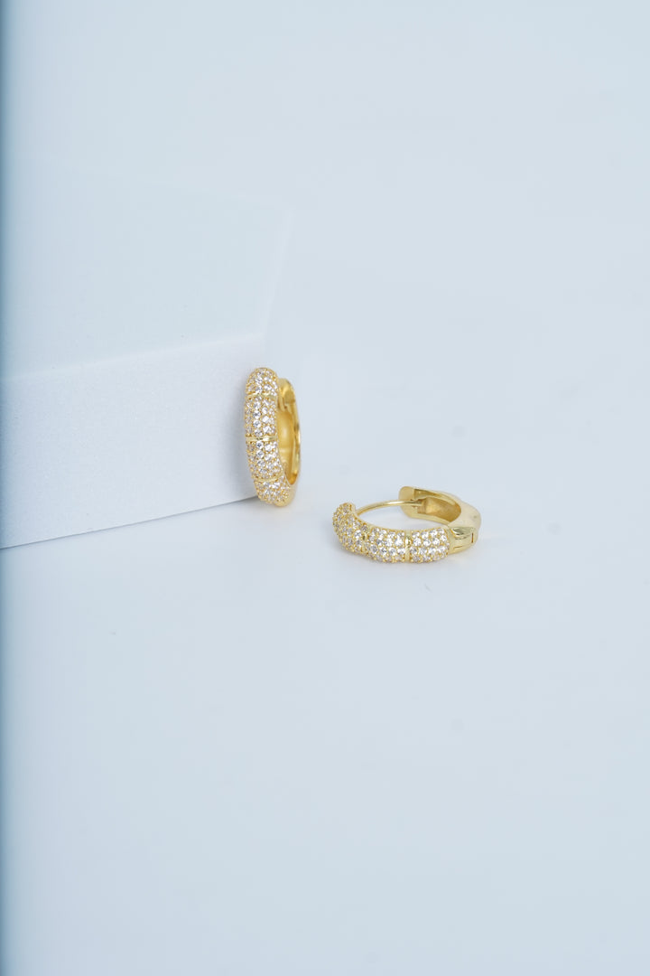 GOLD PLATED HOOP EARRINGS